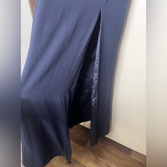 Showpo Navy Maxi Dress with Slit - Picture 6 of 10